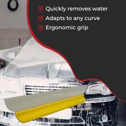 HI-TECH 14” Silicone Water Blade Car Drying Squeegee – Streak-Free, Fast-Drying, Scratch-Free Car Wash Tool