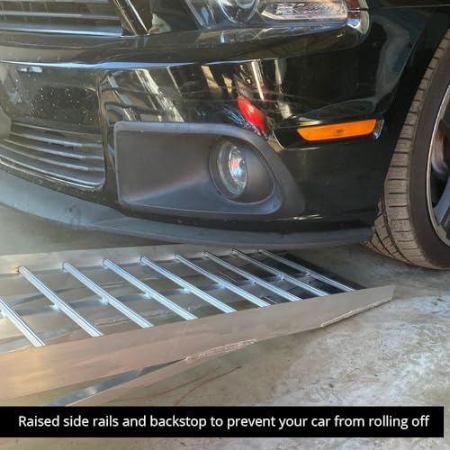Low Profile Car Service Ramps for Oil Change, 1,500 GAWR, 12.5" Lift, Pair