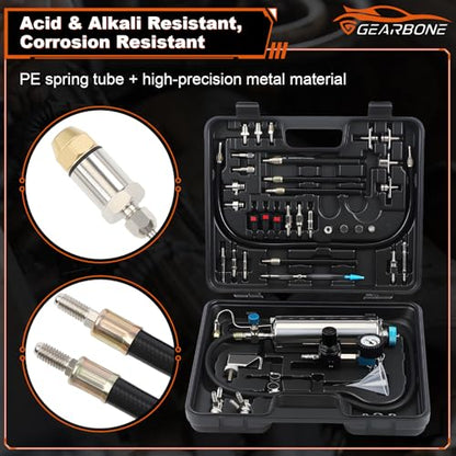Fuel Injector Cleaner Kit – 1000ML Non-Dismantle Fuel System Cleaner & Tester, 150PSI Pressure – for Intake Valve, Throttle Body, Manifold, and Catalytic Converter Cleaning