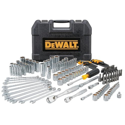 DEWALT Mechanics Tool Set, 1/4 and 3/8 Inch Drive, SAE, 172-Piece (DWMT81533) - style: 172 pc