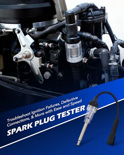 OMT Dual Gauge Engine Cylinder Leakage Tester Kit with Spark Plug Adapters | Solid Brass Core Material; 2.7 Inch Shockproof Rubber Dials; Petrol Vehicle Diagnostics; Ideal Auto Tool For Pro Mechanics