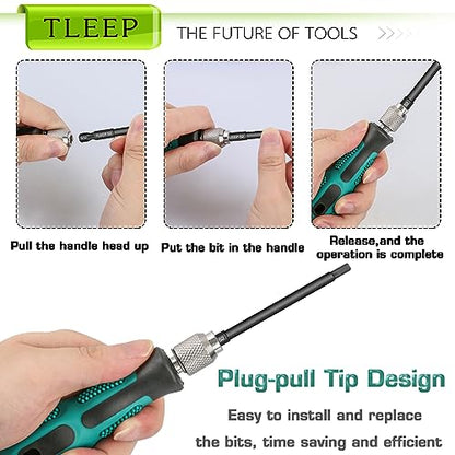 1/4 Inch 100mm Long Allen Wrench Drill Bits with 1/4" Quick Change Bit Driver, Sae Hex Screwdriver Set, Magnetic Allen Key Drill Bit Set 5/64"-5/16" S2 Steel Allen Socket Set for Ikea Furniture - color: Set 9: Sae and Quick Change Bit Driver
