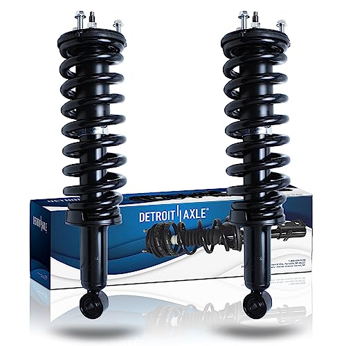 Detroit Axle - 2 Front Struts for 2001-2007 Toyota Sequoia Ready Complete Strut w/Coil Spring Assembly 2002 2003 2004 2005 2006 Replacement Suspension Strut Shock Assemblies - size: 171348L_171348R/PAIR
