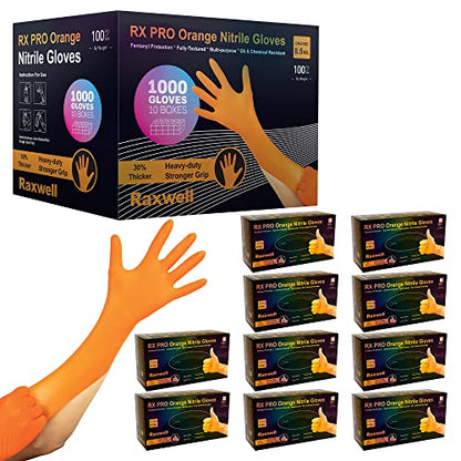 Raxwell Nitrile Disposable Gloves - Puncture-Resistant Work Gloves - Diamond Grip for Food Prep, Cleaning & Cooking - size: Large, style: 1000 Count