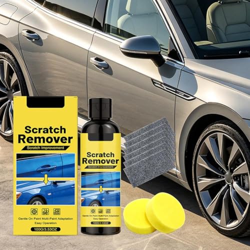Scratch Remover for Vehicles,Eliminate Car Scratches in 60 Seconds,Quick Fix Removal Paste for Deep Scratches,All Paint Colors Polishing Kit with Wipe,Paint Scratchs Repair Kit for Vehicles