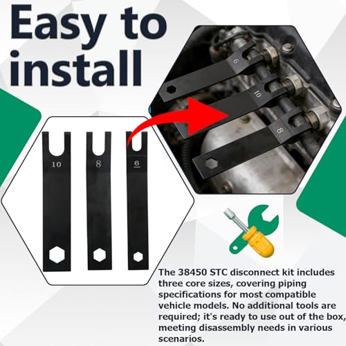 3-piece 38450 disconnect kit, Suitable for Case International and tractors. | compatible with GM vans with Allison transmission cooler piping and Ford 6.0L/7.3L high-pressure oil lines.