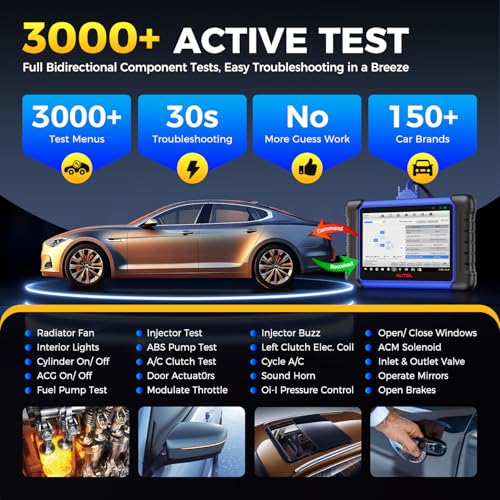 Autel Scanner MaxiIM IM508S, 2026 Full Bidirectional OBD2 Diagnostic Tool | 3000+ Active Tests, 40+ Services, OE All Systems OBDII Scan for All Cars, Enhanced of IM508 MaxiCOM MK900BT MK900 MK808S, FCA