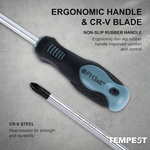 TEMPEST 66-Piece Magnetic Screwdriver Set, Household Tool Kit with CR-V Steel, Precision & Full-Size Drivers, Magnetizer & Demagnetizer, Durable Storage Case for DIY Repairs, Furniture & Appliances