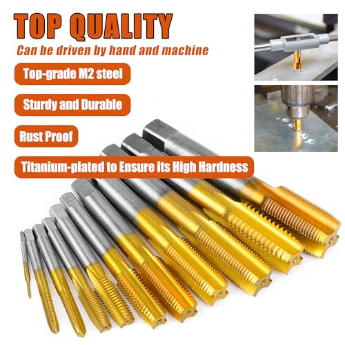 3/8"-16 UNC Thread Tap,3/8"-16 UNC M2 HSS Right Hand Thread Milling Tap - size: 3/8"-16UNC