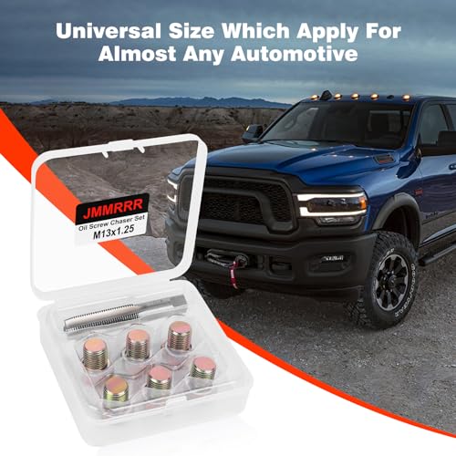 Oil Drain Plug Tap Thread Repair M13x1.25MM Oil Pan Screws Rethread | Oil Drain Plug Thread Repair Tool Kit Oil Pan Screws Rethread Tool - size: M13 X 1.25MM