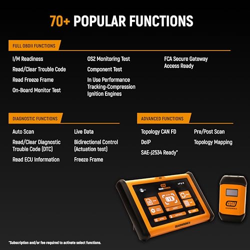 GEARWRENCH 10" Pro Command Wireless Bi-Directional Diagnostic Tablet with Rapid-Charge Dock, Includes 4 Years of Software Updates | GWSMART10 - style: 10-Inch Tablet