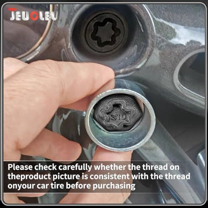 32PCS Wheel Locking Nut Key Kit Compatible with Mercedes Benz | Wheel Lock Nut Socket Adapter Set, Anti-Theft Lug Removal Tool, Anti-Theft Screw Remover, Repair Tool, Tyre Fitting, garage - color: 32PCS 301-330 Scoket Set