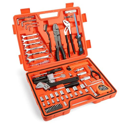 Great Neck 125-Pc Marine Tool Set with Water-Resistant Boat Tool Box | Chrome Plated Rust Resistant, Drop Forged Steel, Socket Set, Combo Wrenches, Screwdrivers, Pliers, 3/8 Drive Ratchet - style: 125 Piece