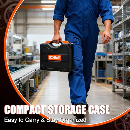 coobeast 320PCS Helicoil Thread Repair Kit, Metric & SAE Heli Coil Insert Set with HSS Drill Bits, 304 Stainless Steel Spark Plug Rethreading Tool for Automotive Engine & Machinery - size: Metric&Sea320pc