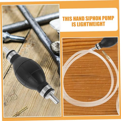 1set Liquid Pump Kit Portable Siphon Hose for Transfer Efficient Hand Operated Pump Backflow Design for Cars and Motorcycles