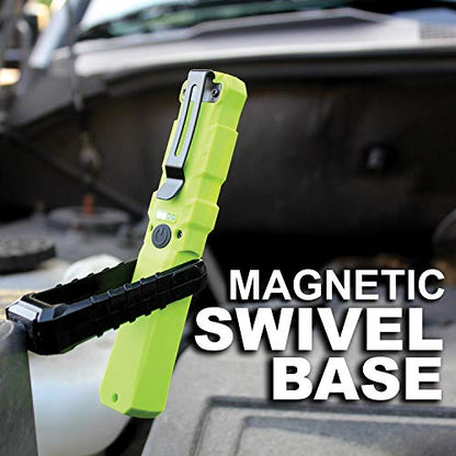 Clore Automotive Light-N-Carry LNCMINI "MANTIS" Rechargeable COB LED Work Light for Mechanics, HVAC Technicians, Plumbers, Contractors
