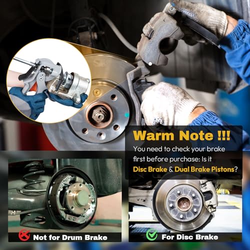 Craimil Speedy Brake Pad Spreader,24300 Brake Caliper Compression Tool, Disc Brake Pad Spreader Compatible with Most Cars and Light Trucks (24300) - size: 24300