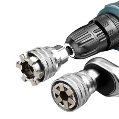Adjustable Socket 3/8" Drive, Fits 3/8" to 3/4" (10-19mm) Nuts & Bolts, Universal Magic Socket for Auto Repair, Home DIY, Bicycle & Furniture Assembly, Stripped Bolt Extractor