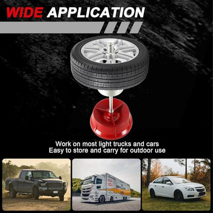 DASBET Portable Bubble Wheel Balancer Tire Balancer with Bubble Level | Heavy Duty Auto Car Wheel Repair Balancer Rim Balancing Machine Tire Changer for Cars Light Trucks