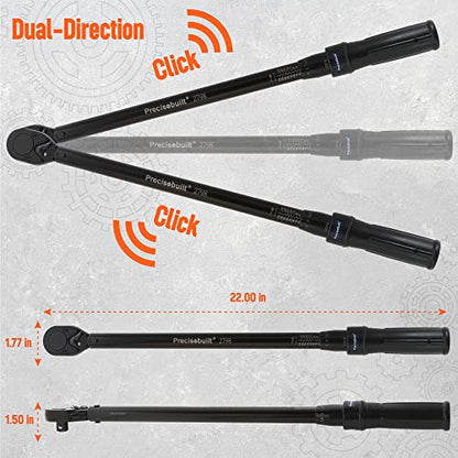 1/2" Drive 40-250 ft-lb Click Tech Torque Wrench - size: 1/2" DR. 40-250 ft-lb