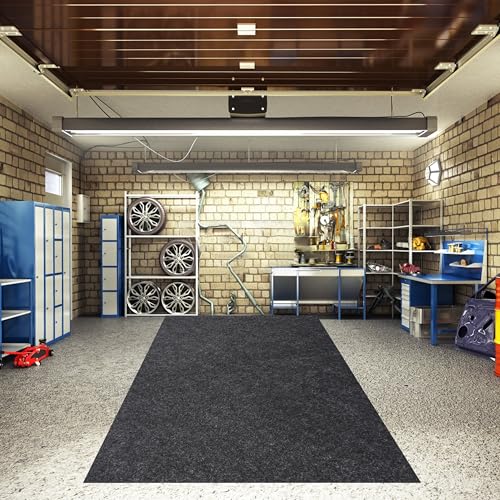 Large 20 x 7.5 Ft - Oil Absorbent Garage Floor Mat Pad Under Car- Absorb Liquid Garage Car Mat, Premium Maintenance Mat, Protective Flooring for Under Cars - size: 7'5" x 19'8" (Square)