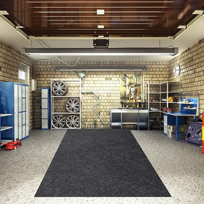 100 x 88 Inch Multi-Purpose Garage Floor Mat, Absorbent Oil Pad, Premium Maintenance Mat,Protective Flooring for Under Cars - size: 7'4" x 8'4" (Square)