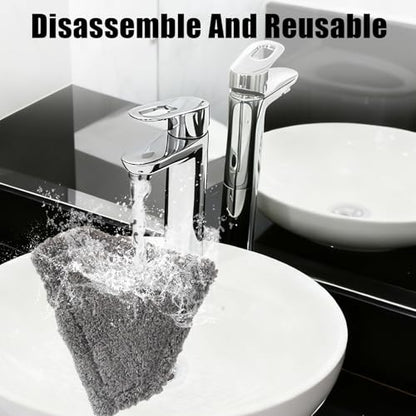 Windshield Squeegee Car Cleaning Tool, Equipped with 4 Reusable and Washable Ultra-Fine Fiber Pads, 13-16.7 inches Extendable Handle Can Rotate 180° Suitable for Car Glass and Household Windows