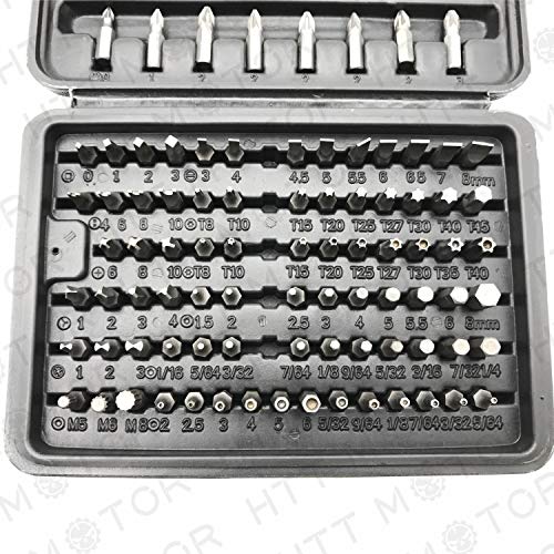 100 - Pcs 1/4 Torx Hex Torq Security Bit Set Tamper Proof Case Screwdriver - size: 100 Piece set
