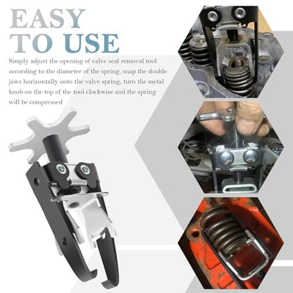 OFBAND Overhead Valve Spring Compressor Tools Adjustable,Valve Spring Tool Removes Value Springs Without Remove Cylinder Head,Universal Carbon Steel Valve Spring Removal Tool Car Accessories