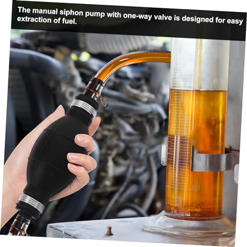 Zerodeko 1set Hand Gas Pump Siphon Hose Manual Fuel Transfer Pump Kit for Gas Oil Fluid Siphon Hose for Automotive Use Lightweight and Easy to Operate