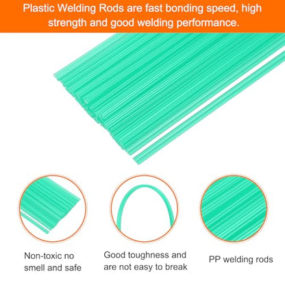 MECCANIXITY 30pcs 10 Inch Plastic Welding Rods PP Welding Strips Welder Rods for Car Bumper, Kayak Repair, Plastic Welder, Green - color: Green, size: 10 Inch