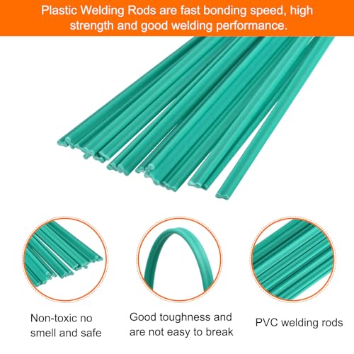 MECCANIXITY 20pcs 8 Inch Plastic Welding Rods PVC Welding Strips Welder Rods for Plastic Welder,Car Bumper, Kayak Repair, Green - color: Green, size: 8 Inch