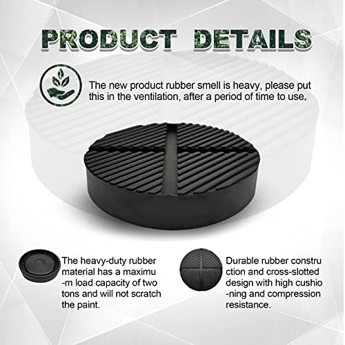 Universal Floor Jack Adapter - Cross Groove Design, Side Frame Rail Protector, Jack Pad Adapter