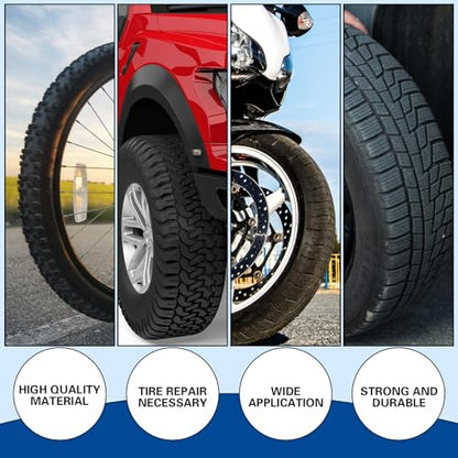 Zhengmy 60 Pieces Tire Patches 80 mm Tire Repair Unit with Tire Patch Roller Tire and Tube Patch Auto Repair Stitcher Tool Tire Repair Tools Tire Patches Kit for Car Truck Motorcycle - size: 80 mm
