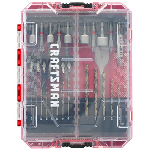 CRAFTSMAN Drill Bit Set 60 Pieces, Impact Driver and Screwdriver Bit Set , Includes Nut Drivers (CMAF1260) - size: 10.75 x 1.16 x 6.87 inches, style: 60 Pieces