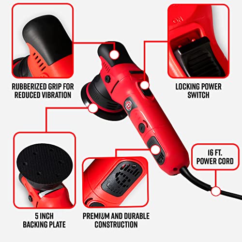 Adam's 9mm Dual Action Car Polisher - Buffer Car Scratch Remover for Car Detailing - size: Polisher (1 Item)
