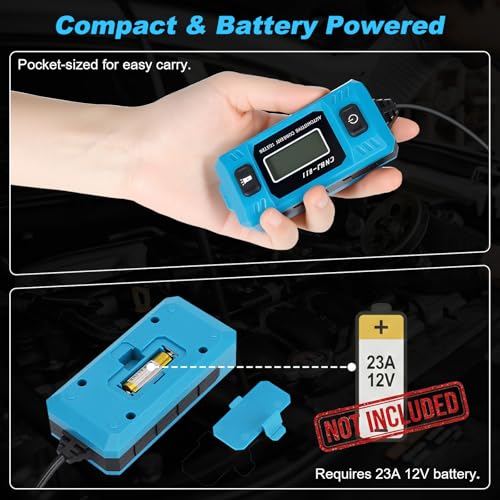 1797 Automotive Circuit Relay Tester & Digital Test Light Kit, Car Electrical 20A 48V High-Precision Blade Fuse Current Checker with LCD, 5–90V Power Probe Voltage Tester (Battery Not Included)
