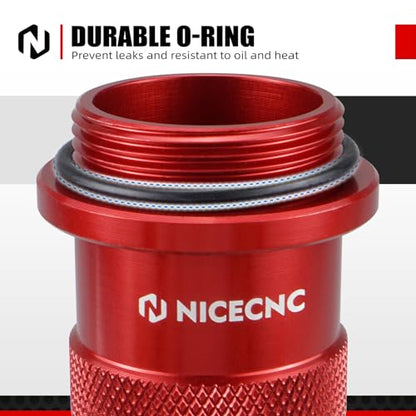 NICECNC Motorcycle Oil Drain Tool Kit 25cm Length Red | Compatible with Honda CRF450 R RX RWE L RL X 2017-2023