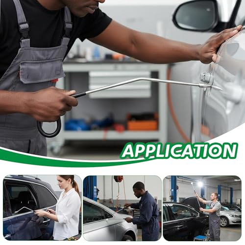 Dent Repair Tools 3 Pieces of Dent Removal Rods with Awl Head Paintless Dent Removal Kit Car Auto Body Dent Removal of Hail Dents and Door Ding (3 PCS Rod 20 PCS Pen) - style: 23PCS
