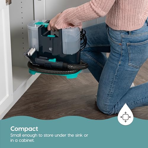 IRIS USA Carpet Upholstery Spot Cleaner, Chemical-Free, 1000mL Tank | Auto Spray, Low Pile Carpets, Couch, Sofa, Car Detailing, Shallow Berber Rug - style: Portable Spot Cleaner