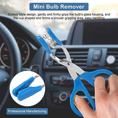Mini Bulb Pliers, Mini Light Bulb Remover, Bulb Removal Tool, Universal Metal Removal Installation Tool for Removing Hard To Reach Miniature Bulbs