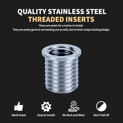 M10x1.5x20MM Thread Repair Kit with Insert HSS Drill, Tap, Counterbore, Installation Driver, Metric, 10PCS Stainless Steel Insert M10x1.5x20MM