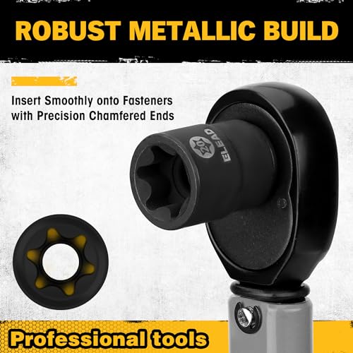 31-Piece Torx Bit Socket Set: 14 Star Bits T8-T70 & 13 E-Torx Sockets E4-E24, Premium CR-V & S2 Alloy Steel, High Torque Laser Marked for Automotive Mechanic - style: 31-Piece Torx Bit Socket Set