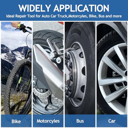 Tire Repair Patch Tools Wear-Resistant Tire Patch Roller Tool Tungsten Steel Buffing Wheel Premium 42mm High Speed Tyre Grinding Head Tire Scraper for Car Truck Motorcycle