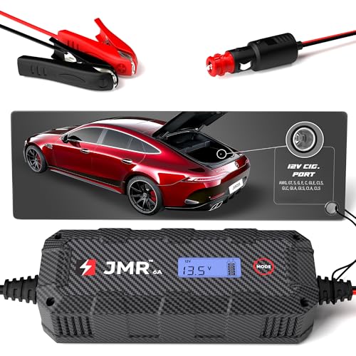 JMR 12V Battery Charger for Mercedes-Benz, 12V Cig. Port, No Lithium Mode | Trickle Charger Conditioner Maintainer For AMG GT S Class G E C GLE CLS All Models - color: 12V Cig Port, size: No Lithium Mode
