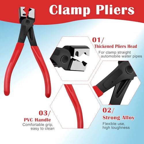 4PCS Electrical Disconnect Pliers, Straight and 60°Electrical Connector Separator Tools Plug Disconnect Pliers for Car