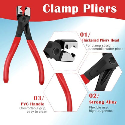 4PCS Electrical Disconnect Pliers, Straight and 60°Electrical Connector Separator Tools Plug Disconnect Pliers for Car