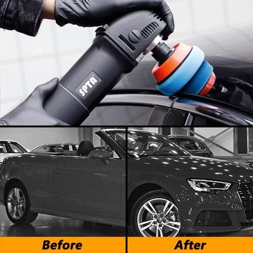 SPTA 29pcs Drill Buffing Pad Detail Polishing Pad Mix Size Kit with 5/8-11 Thread Backing pad & Adapters for Car Sanding, Polishing, Waxing (29Pcs Mini Polishing Pad Set1) - color: 29Pcs Mini Polishing Pad Set1