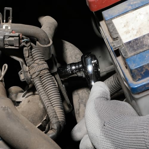MIXPOWER 1/4" Drive Mid-Length Socket Set with Storage Rails, 10-Piece, 6 Point, 3/16"-9/16", CR-V, SAE, Semi-Deep Socket Set - size: 1/4" Dr. Mid-Length, 4.76-14.29mm