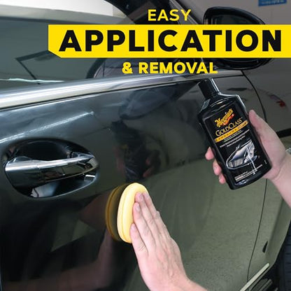 Meguiar's Gold Class Carnauba Plus Premium Liquid Wax Kit,Car Detailing Kit with a Pure Carnauba Wax Blend & Foam Applicator Pad for Keeping Glossy Paint Protected Like a Pro,16 Oz Bottle(Pack of 6) - size: 16 Fl Oz (Pack of 6)